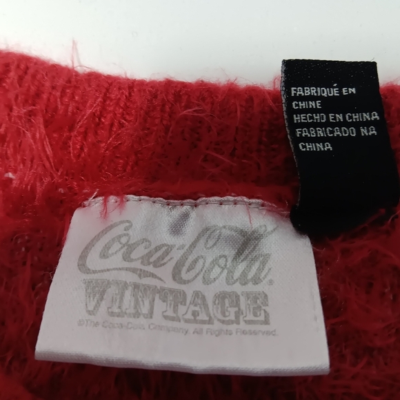 Coca-Cola Round neck pull over sweater. Ladies size M - Picture 8 of 8